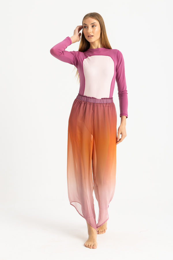 Cover Up Pants -Gradient Sunset
