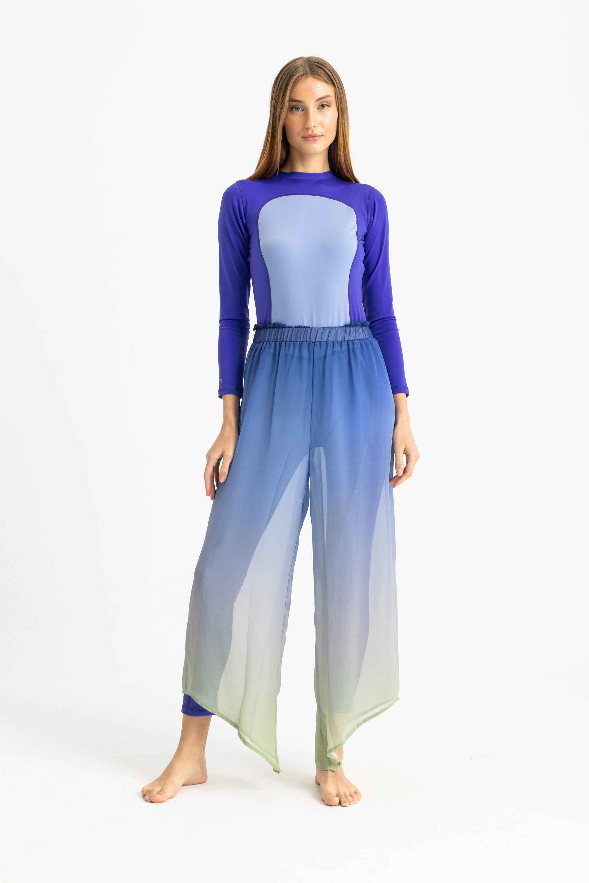 Cover Up Pants - Gradient Green - Libra Sport
