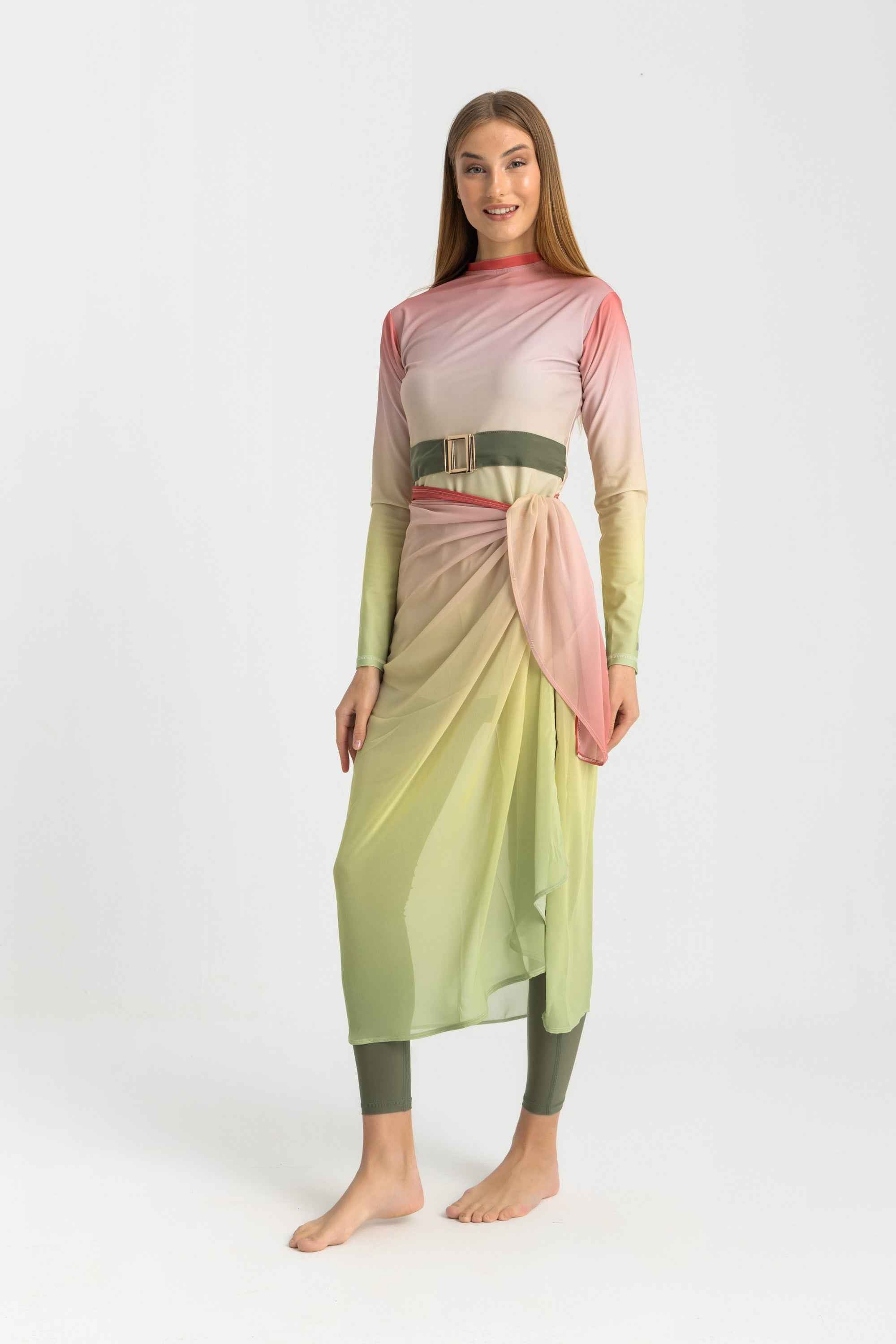 Chiffon Wrap - Gradient Red - Libra Sport