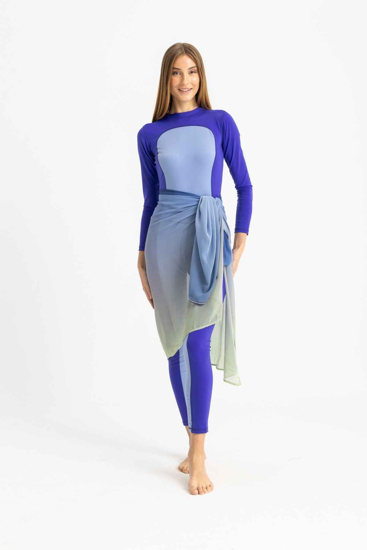 Chiffon Wrap - Gradient Green - Libra Sport