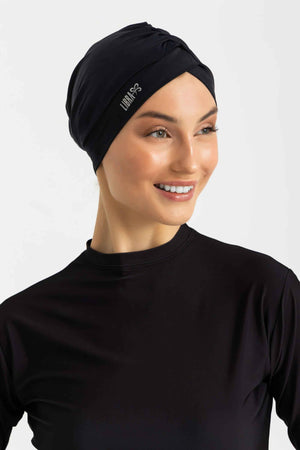 Sleek Swim Turban - Black - Libra Sport