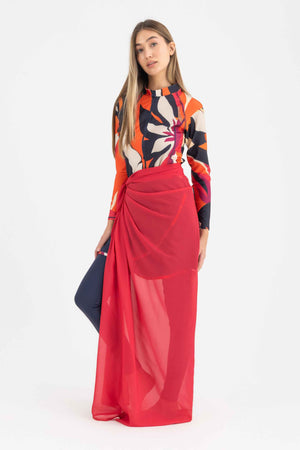 Chiffon Wrap -Fuschia - Libra Sport