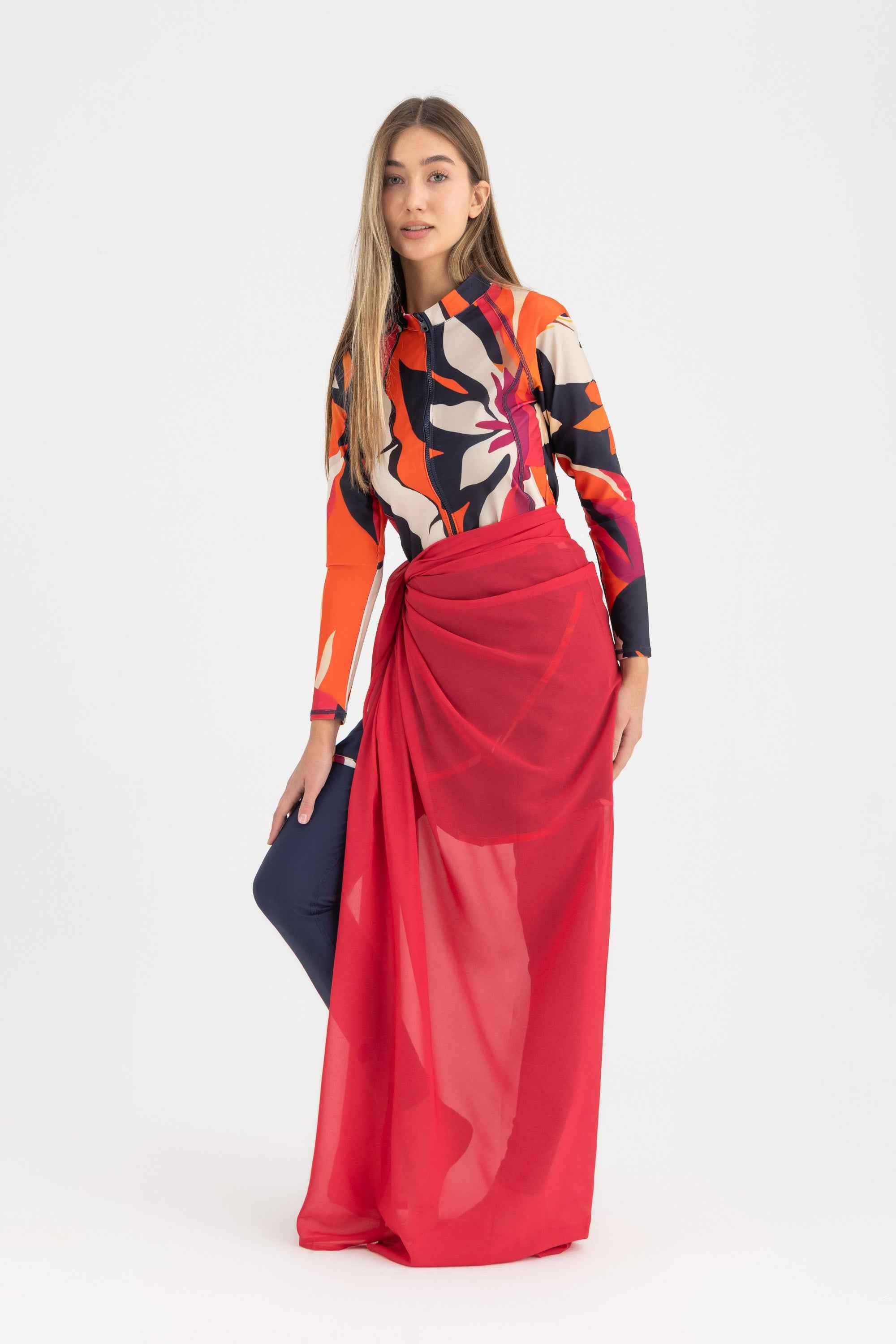 Chiffon Wrap -Fuschia - Libra Sport