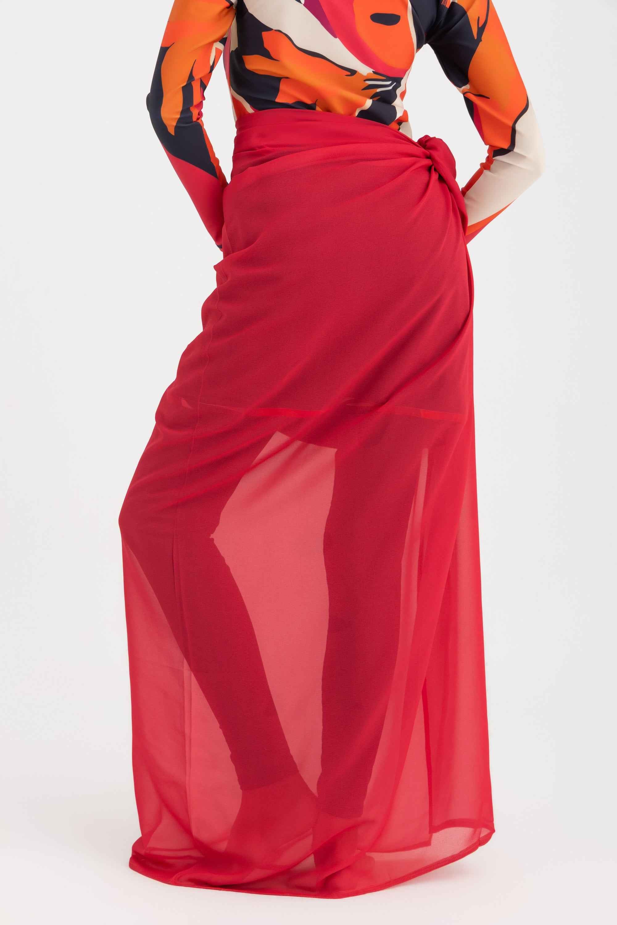 Chiffon Wrap -Fuschia - Libra Sport