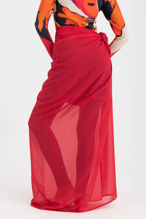 Chiffon Wrap -Fuschia - Libra Sport