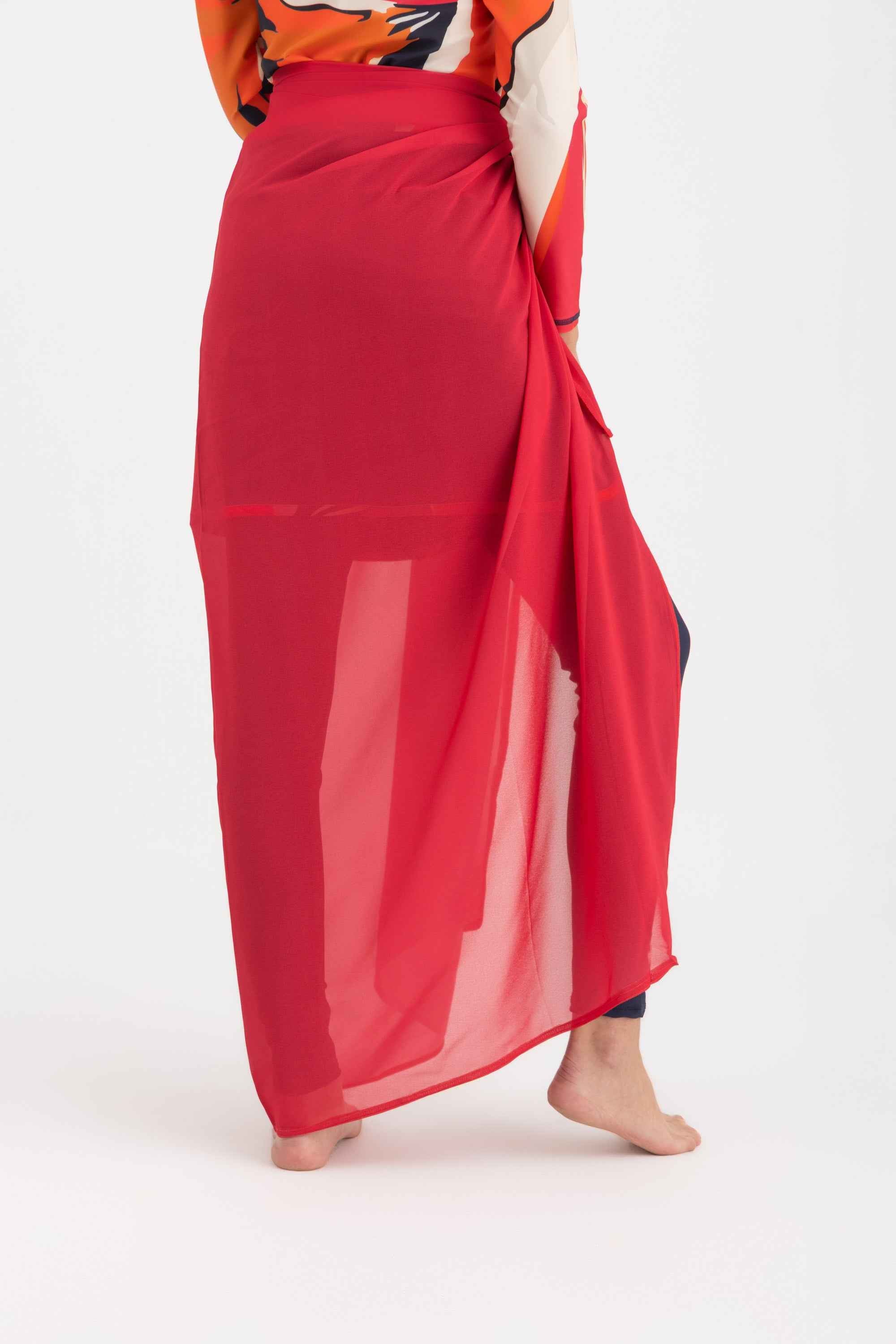 Chiffon Wrap -Fuschia - Libra Sport