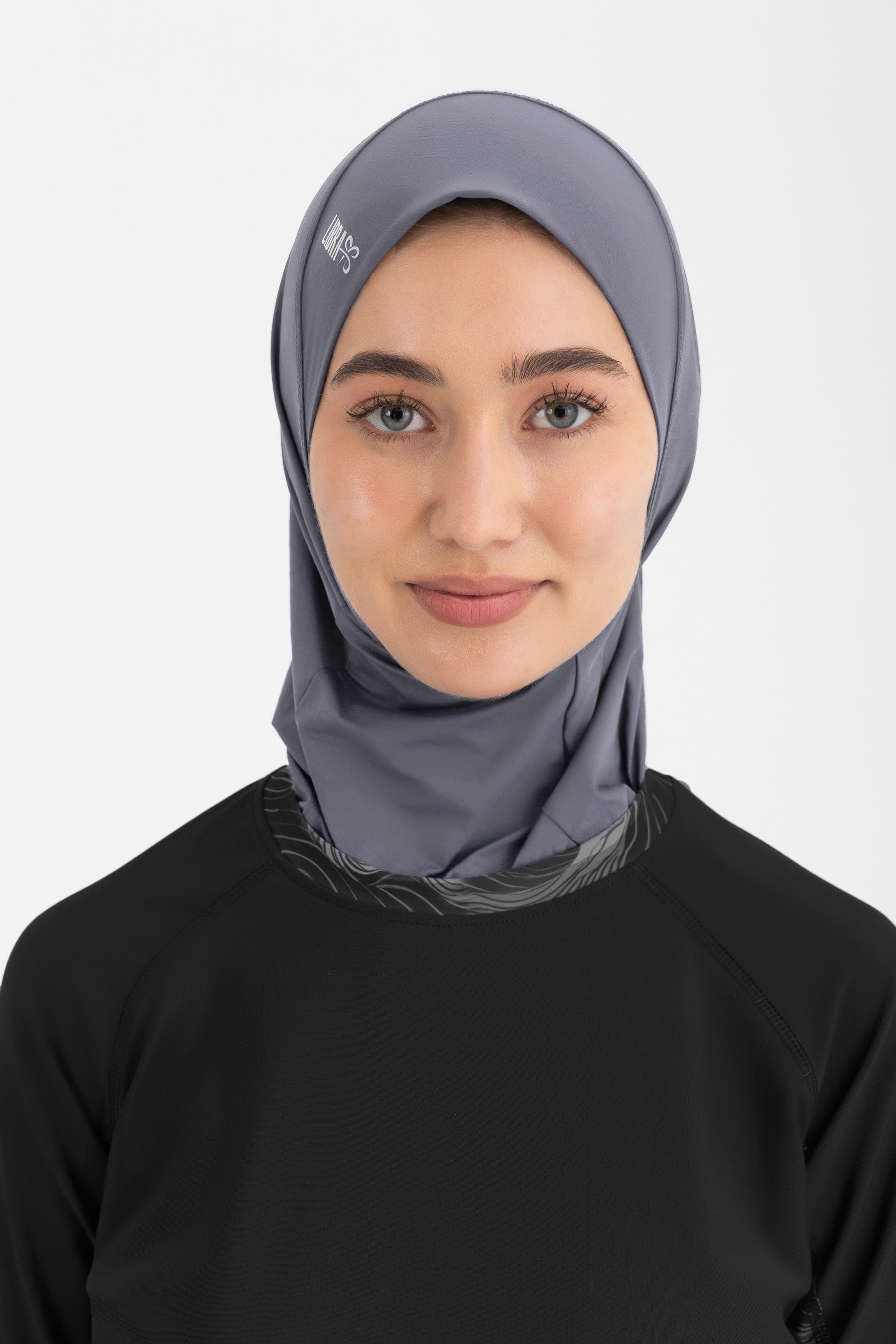 Ultra-Fit Swim Hijab - Charcoal - Libra Sport