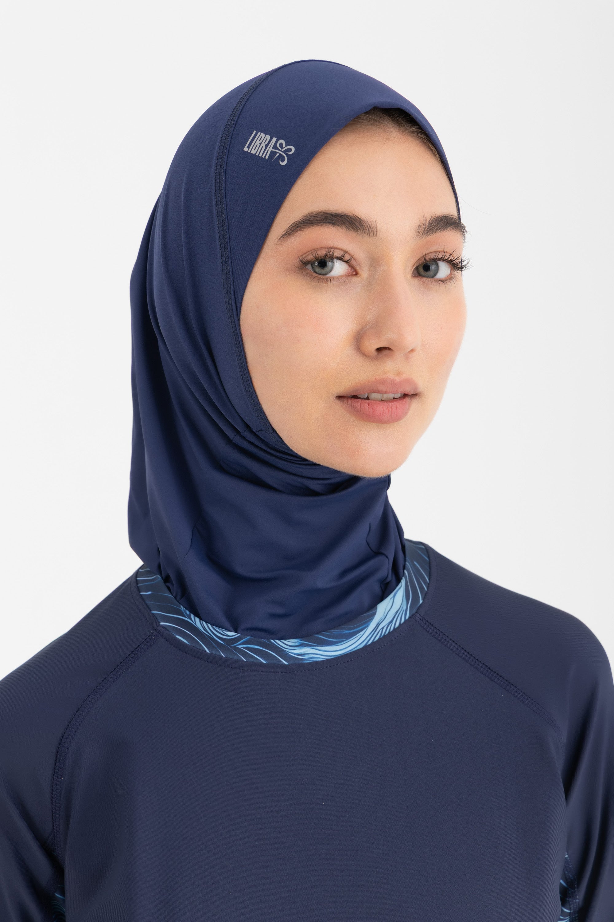 Ultra-Fit Swim Hijab - Navy - Libra Sport