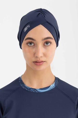 Sleek Swim Turban - Navy - Libra Sport