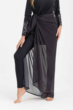 Chiffon Wrap - Black - Libra Sport