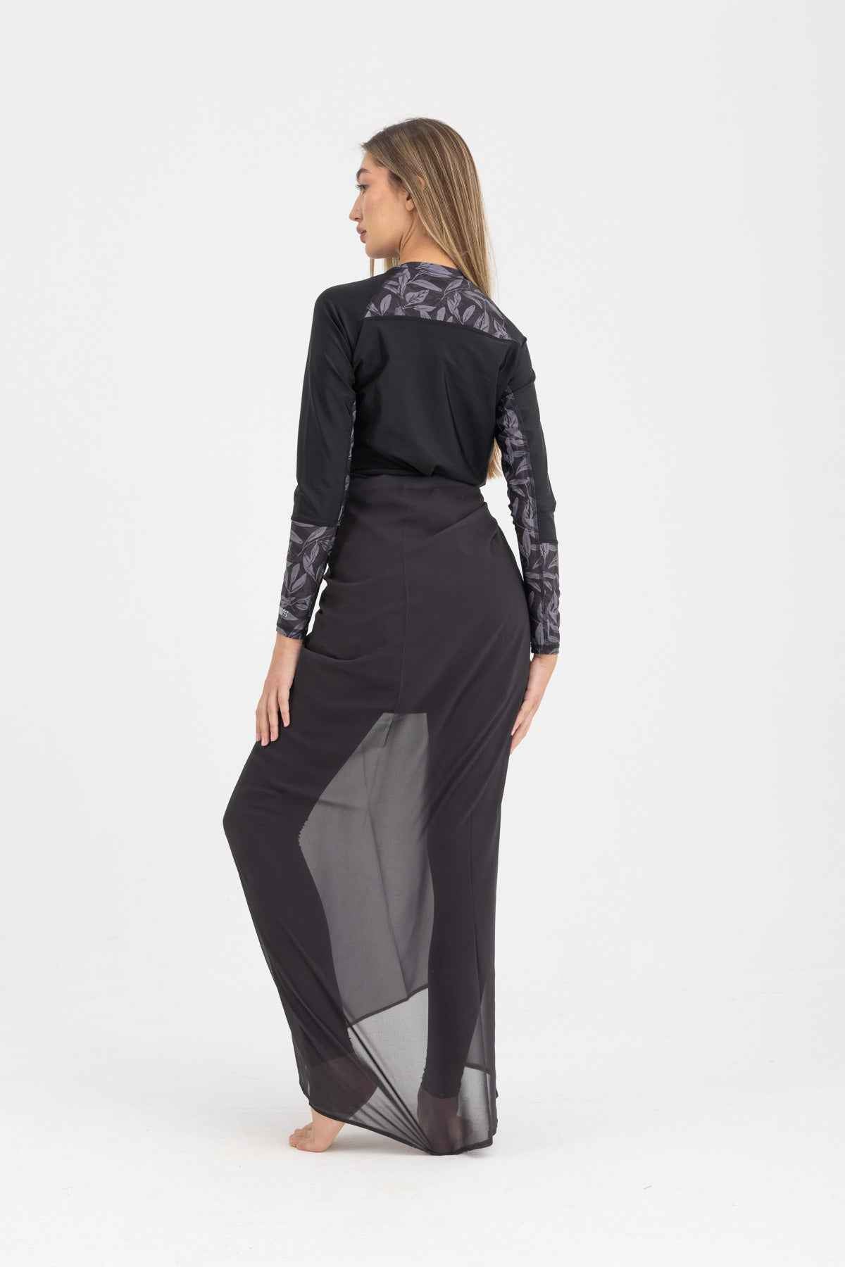 Chiffon Wrap - Black - Libra Sport