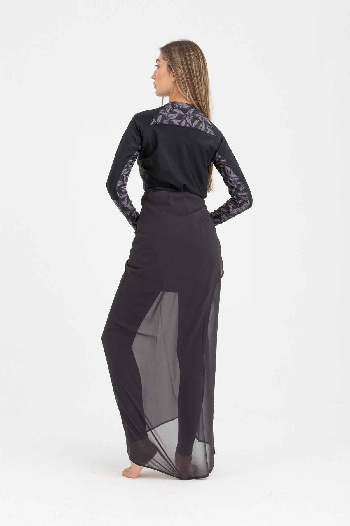 Chiffon Wrap - Black - Libra Sport