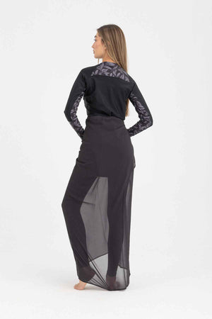 Chiffon Wrap - Black - Libra Sport