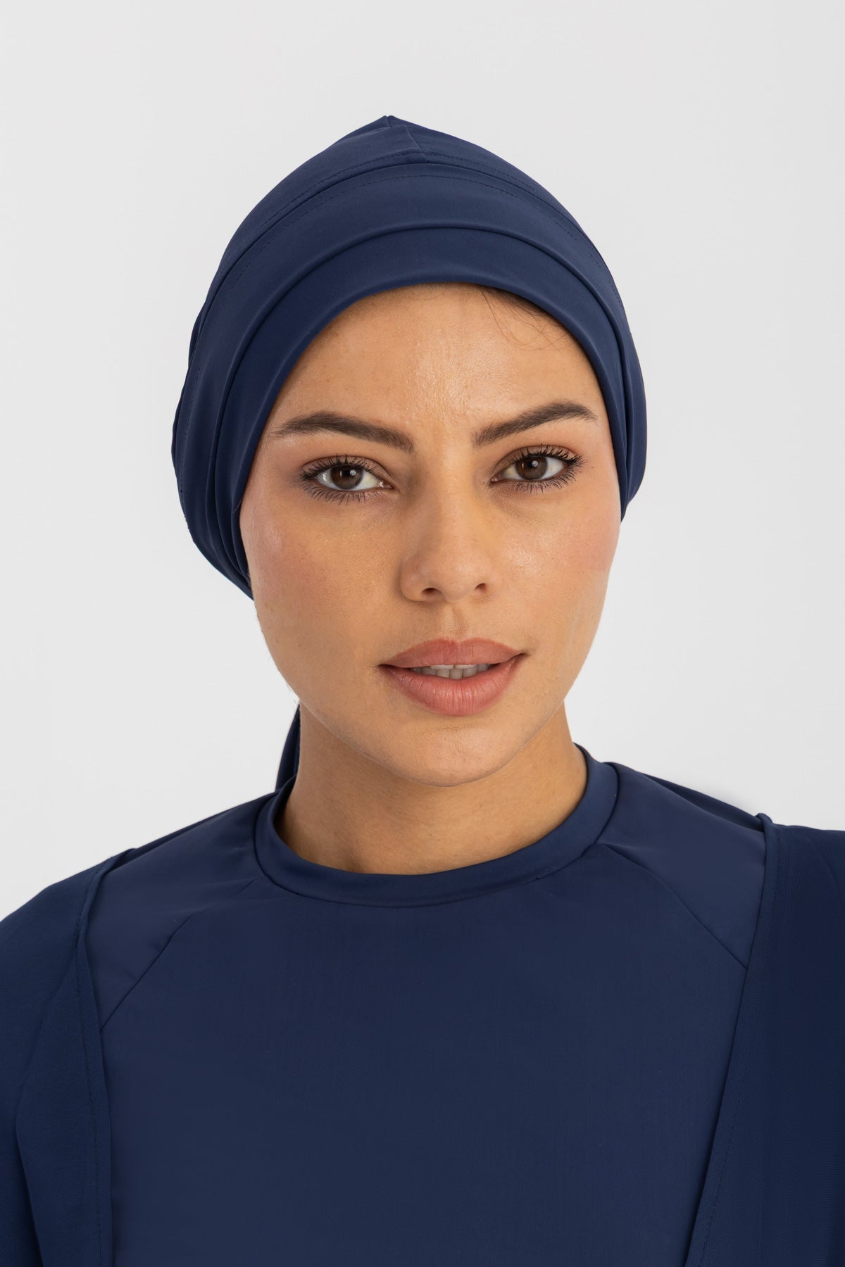 Sleek Swim Turban -  Midnight Wave