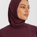 Ultra-Fit Swim Hijab - Deep Cherry