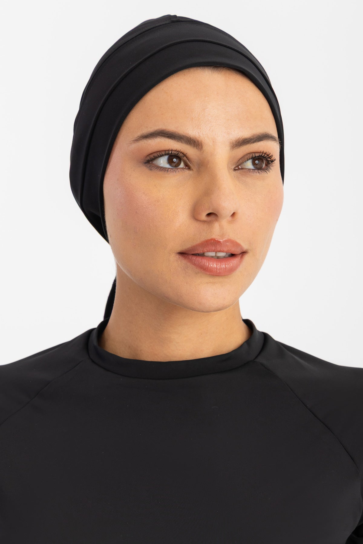 Sleek Swim Turban - Black