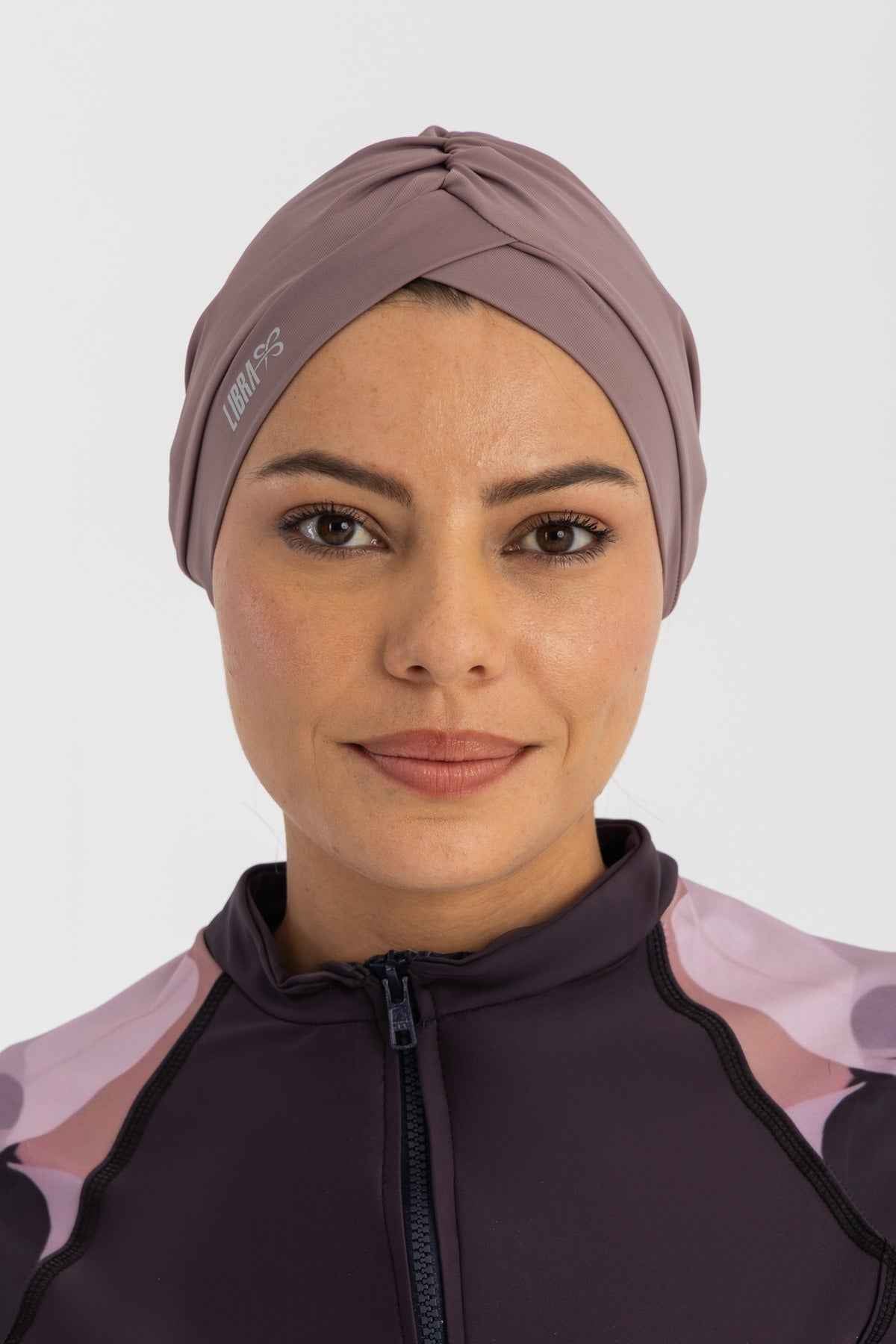 Sleek Swim Turban - Taupe