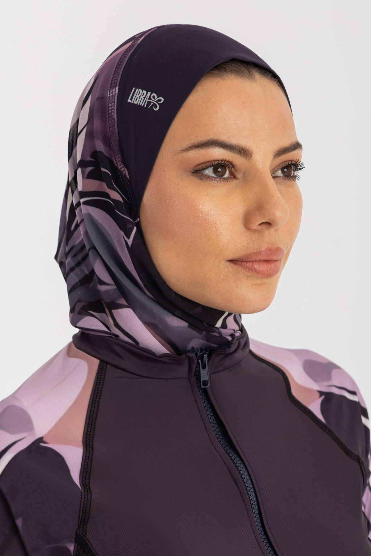 Ultra-Fit Swim Hijab - Purple Mulberry