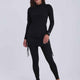 Contour Zip Top-Black