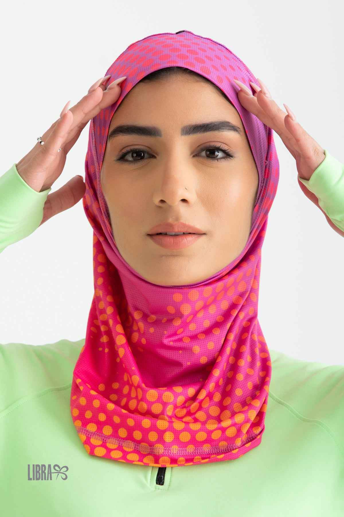 Hijab Light - Orange Graphics - Libra Sport