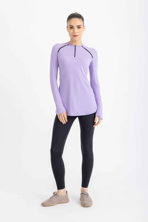 Performance Long sleeve Top - Digital Lavander - Libra Sport