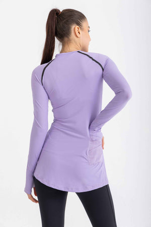 Performance Long sleeve Top - Digital Lavander - Libra Sport
