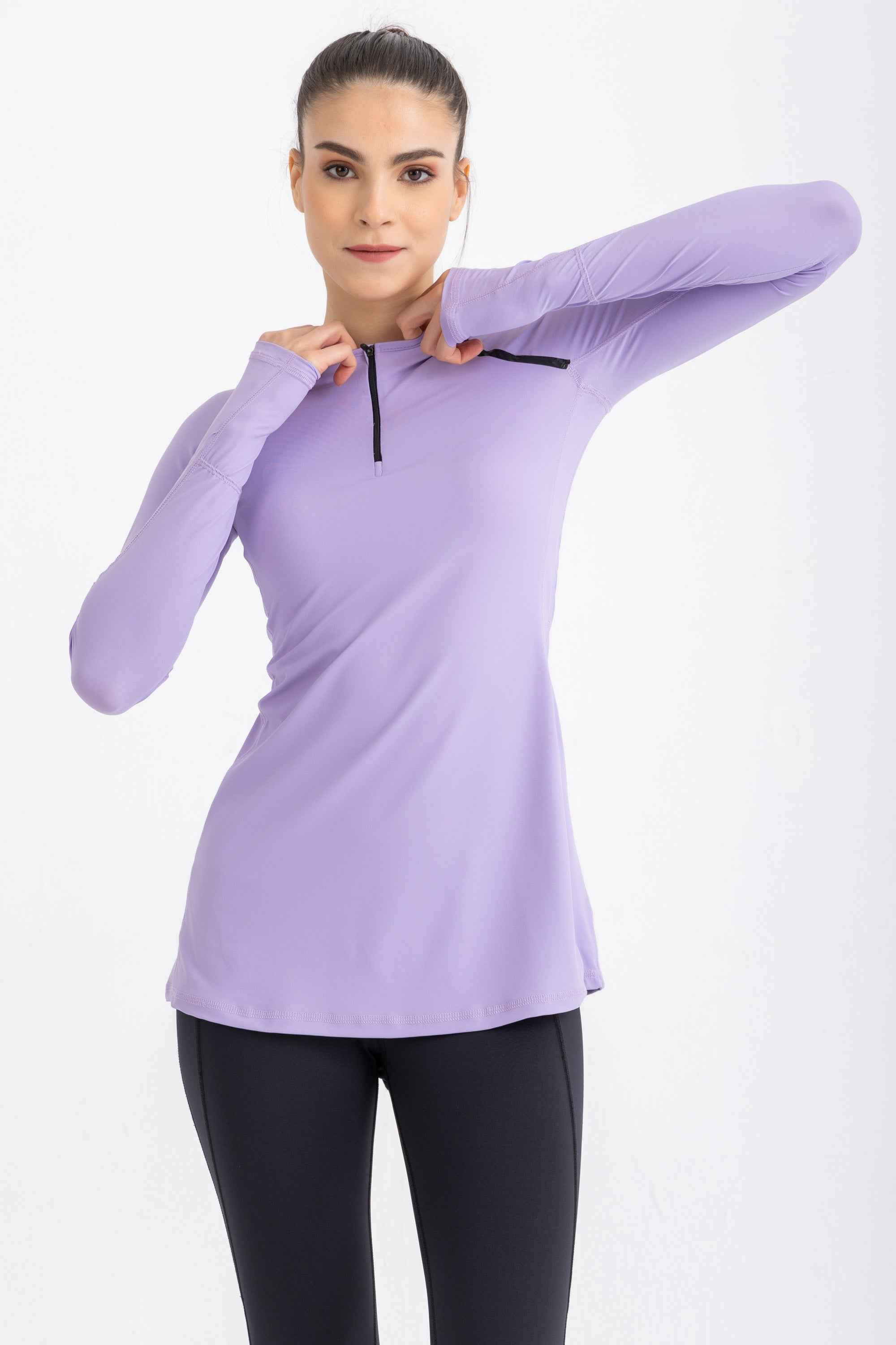Performance Long sleeve Top - Digital Lavander - Libra Sport