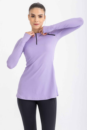 Performance Long sleeve Top - Digital Lavander - Libra Sport