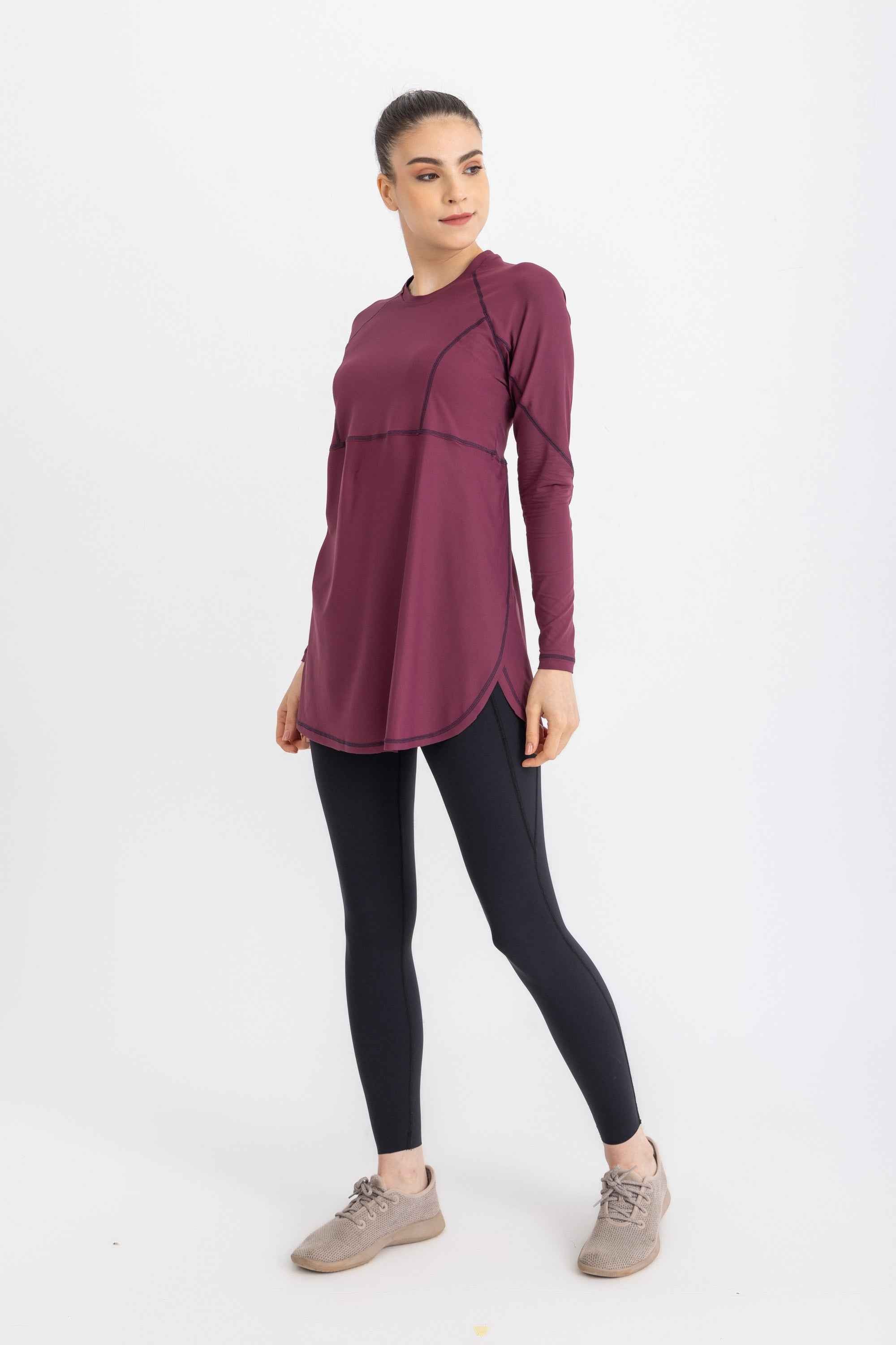 Breeze Back Top -Crushed Violets - Libra Sport