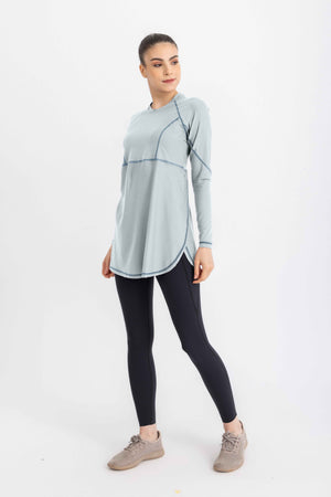 Breeze Back Top - Sustained Grey - Libra Sport