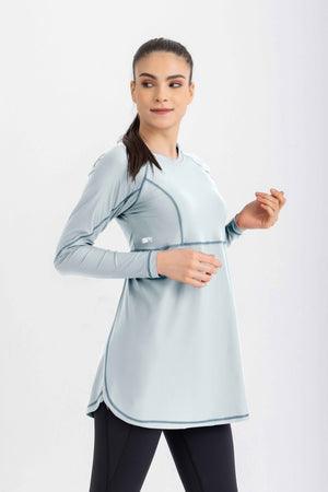 Breeze Back Top - Sustained Grey - Libra Sport