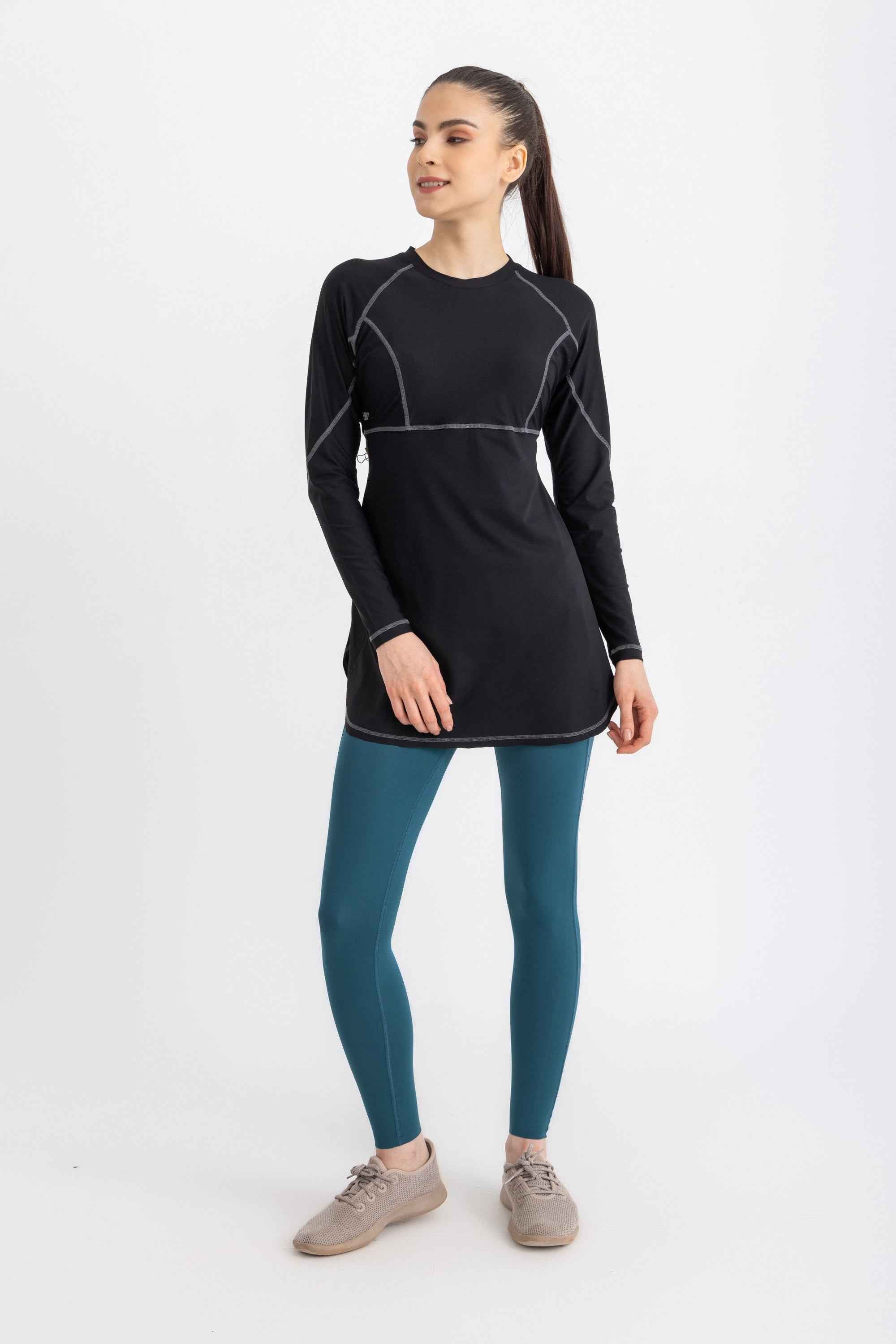 Breeze Back Top -Black - Libra Sport