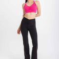 V-Flare Leggings -Black - Libra Sport