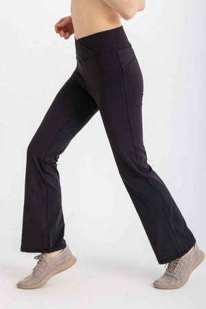 V-Flare Leggings -Black - Libra Sport