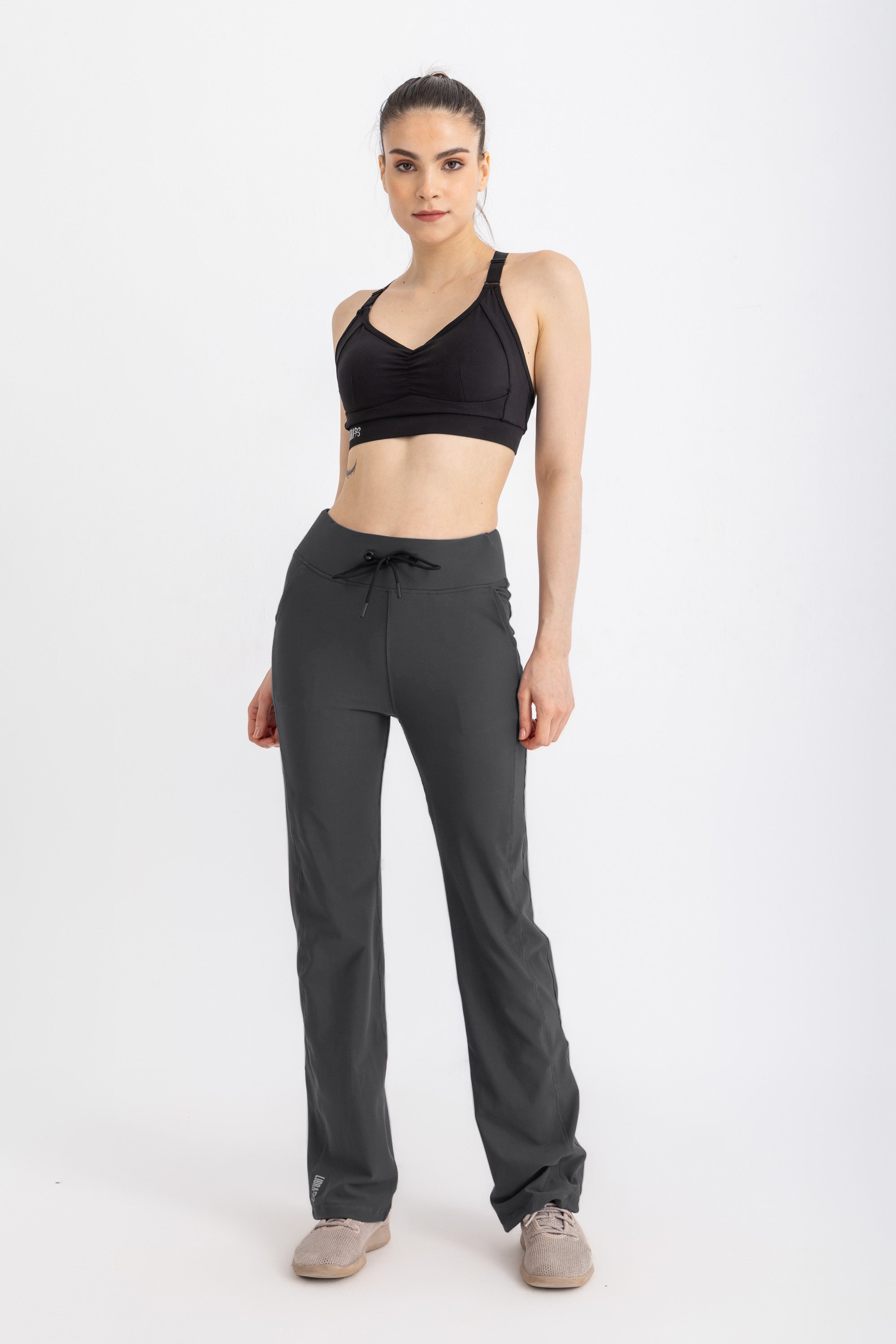 Straight Leggings - Charcoal