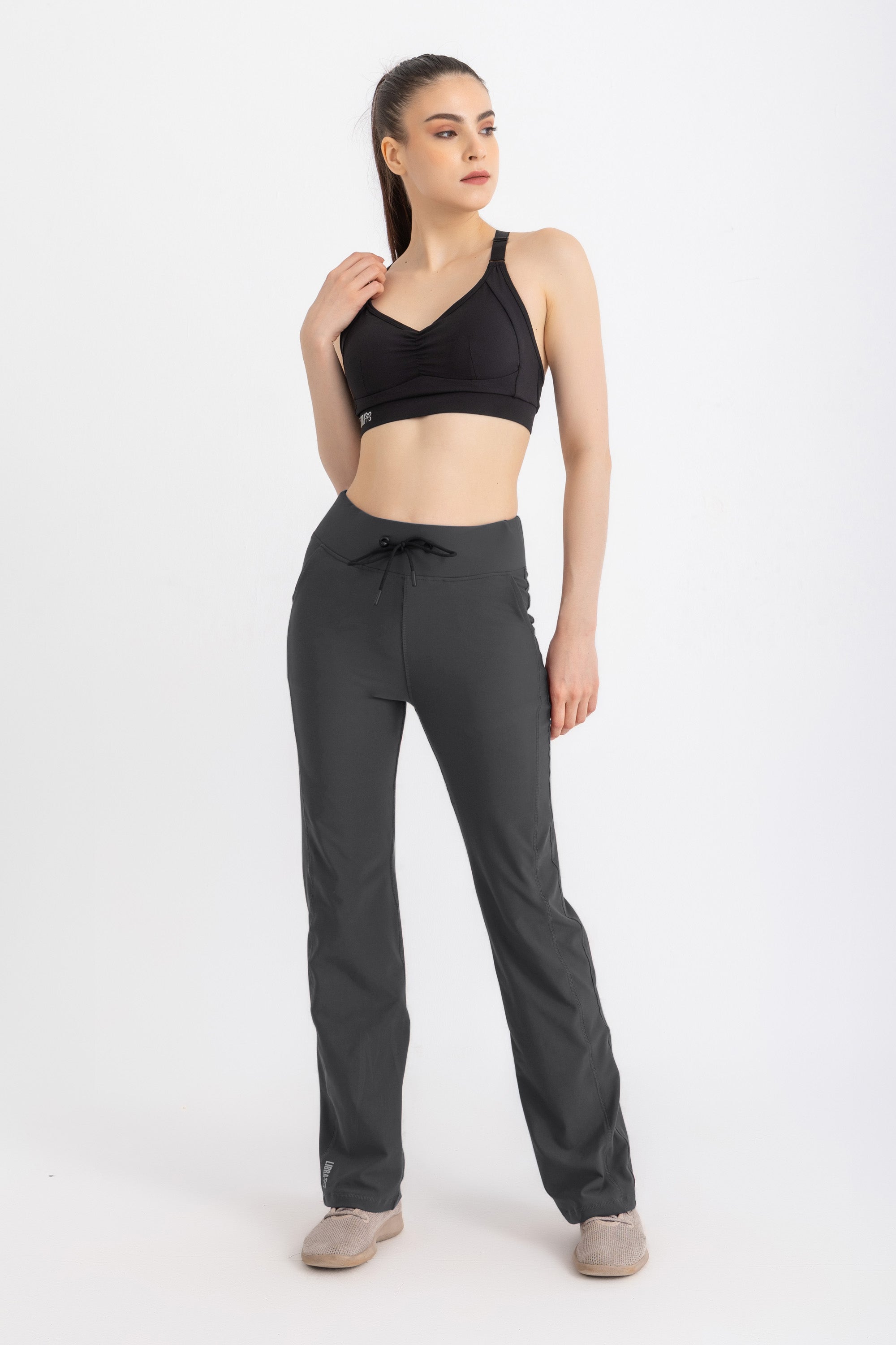 Straight Leggings - Charcoal