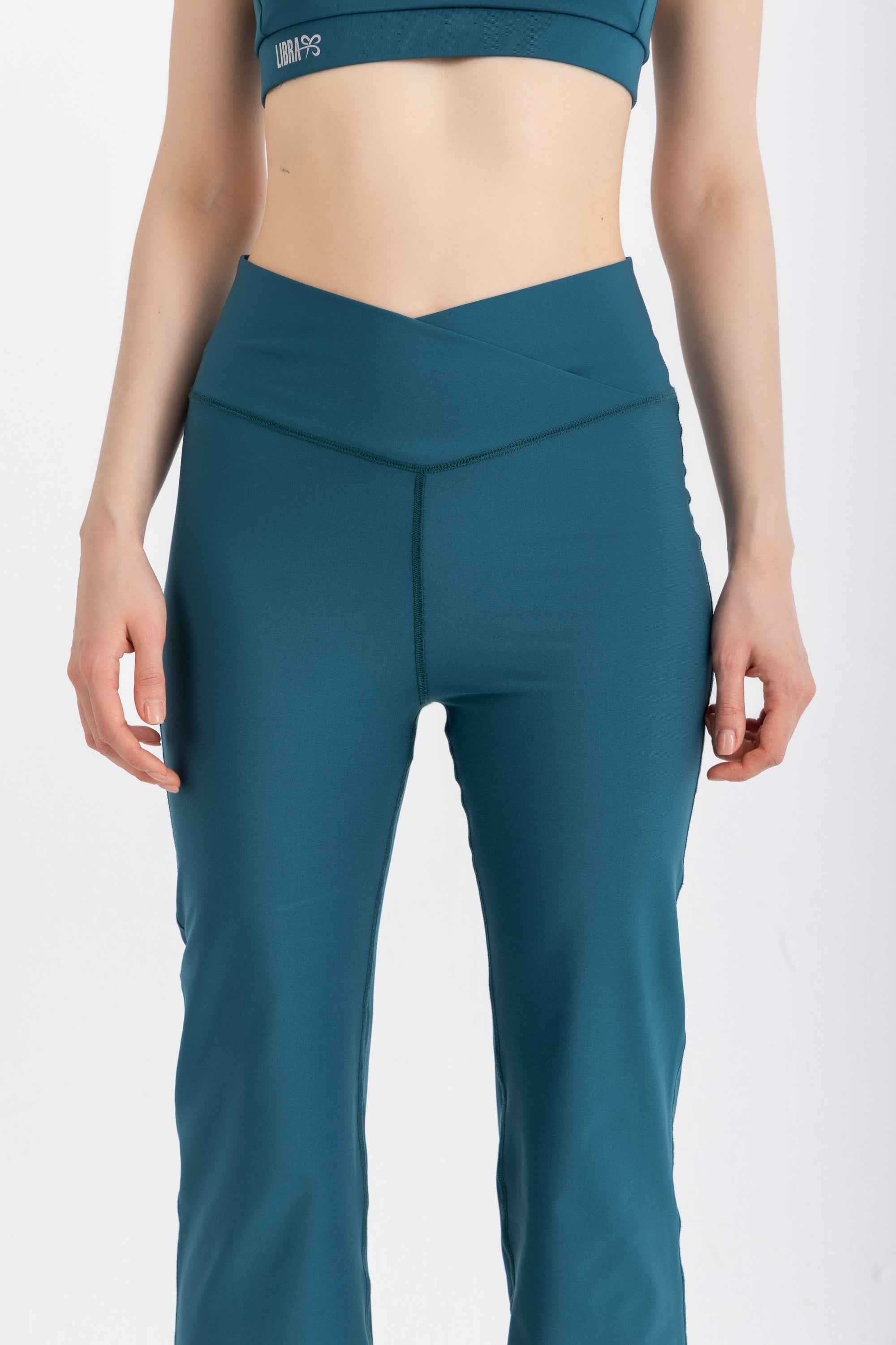 V-Flare Leggings - Atlantic Deep - Libra Sport