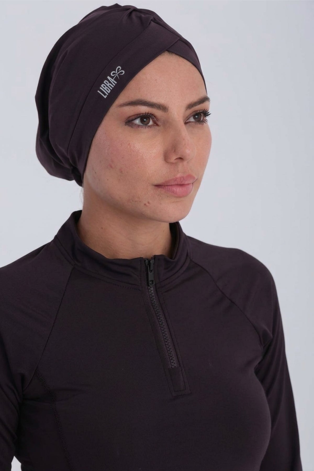 Sleek Swim Turban - Mulberry