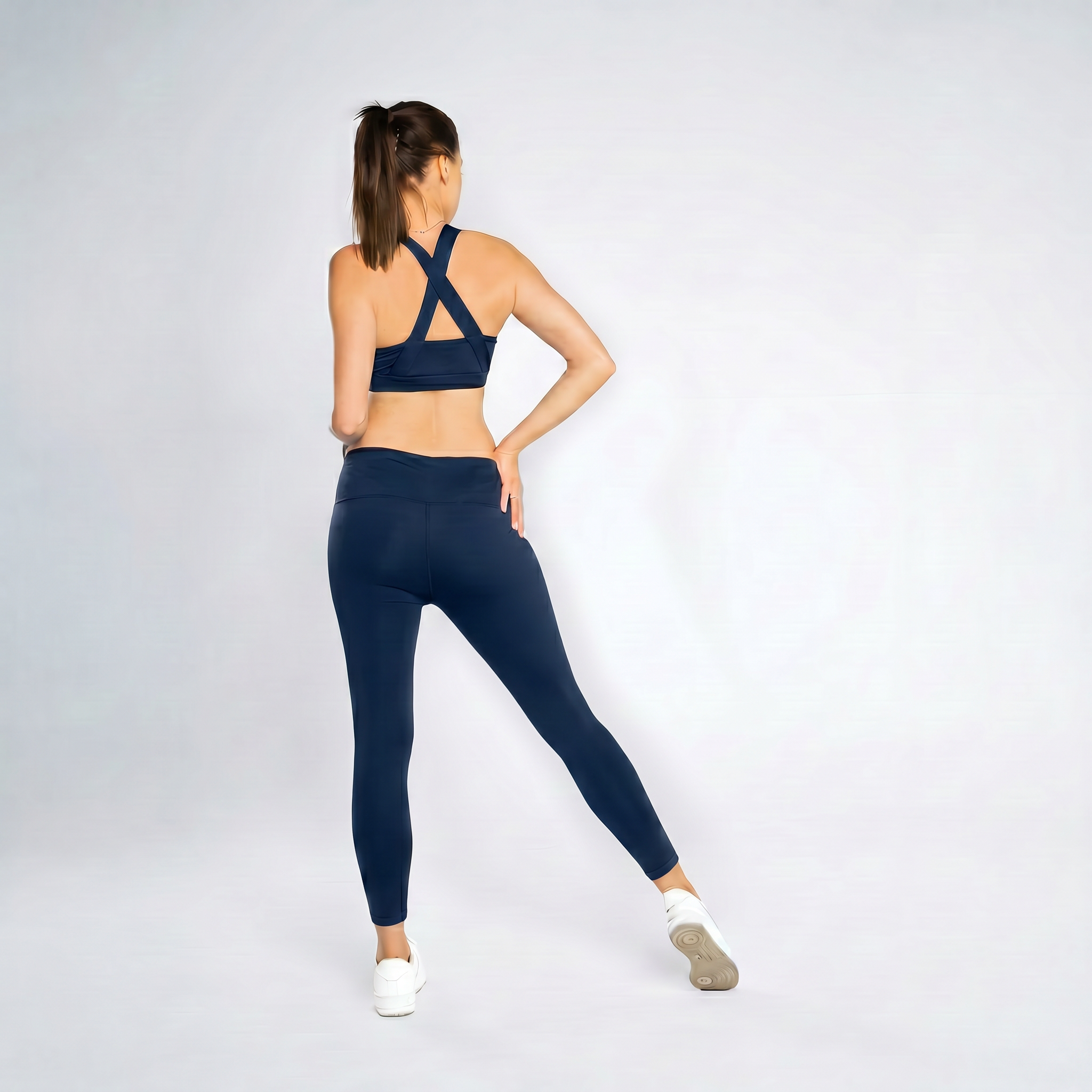 Compression Swim Bra - Navy