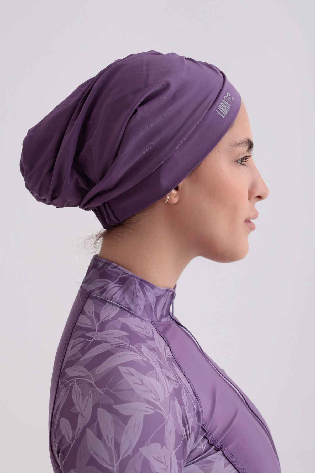 Sleek Swim Turban - Metallic Purple - Libra Sport