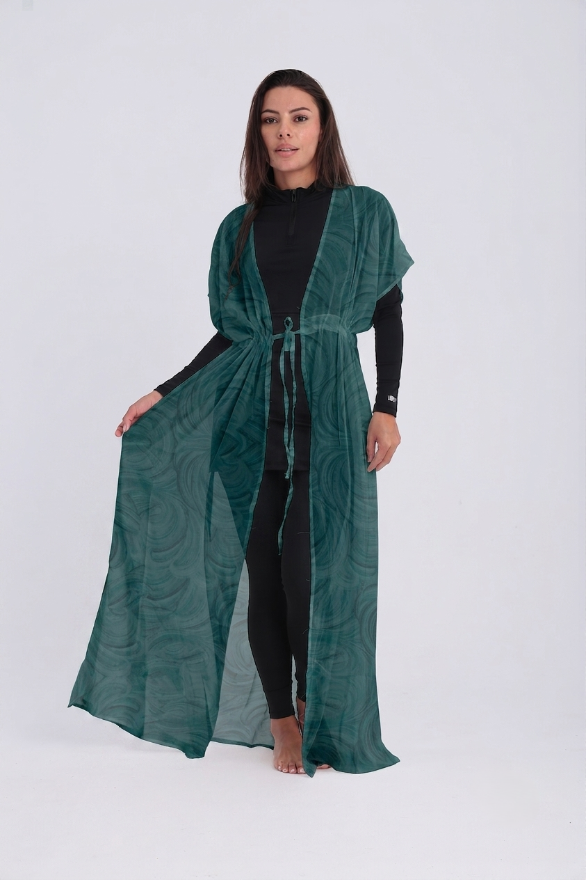 Cover Up Dress - Geomorphic Nautical Blue