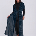 Cover Up Dress - Geomorphic Nautical Blue