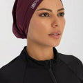 Sleek Swim Turban - Deep Cherry