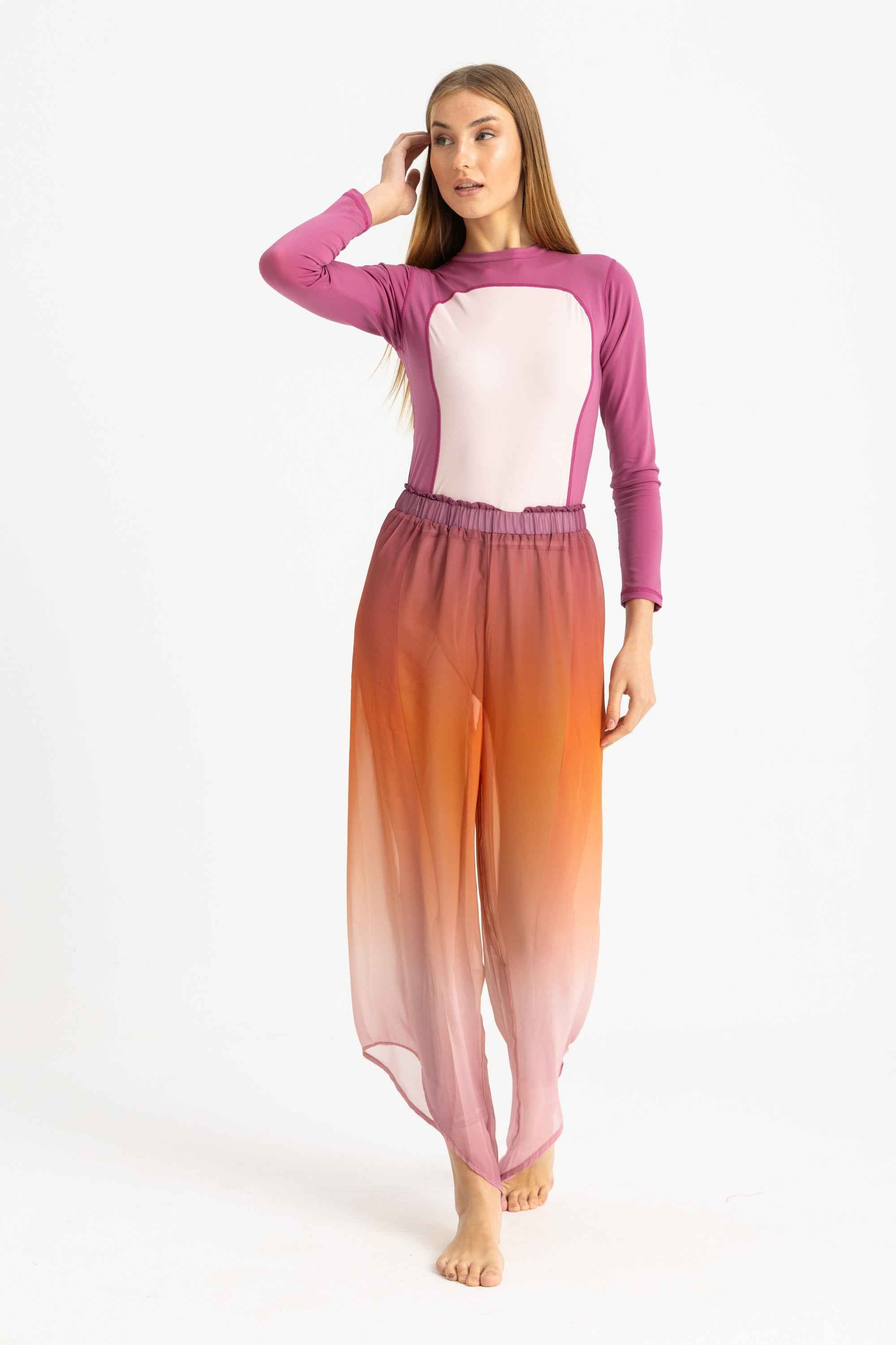 Cover Up Pants - Gradient Sunset - Libra Sport