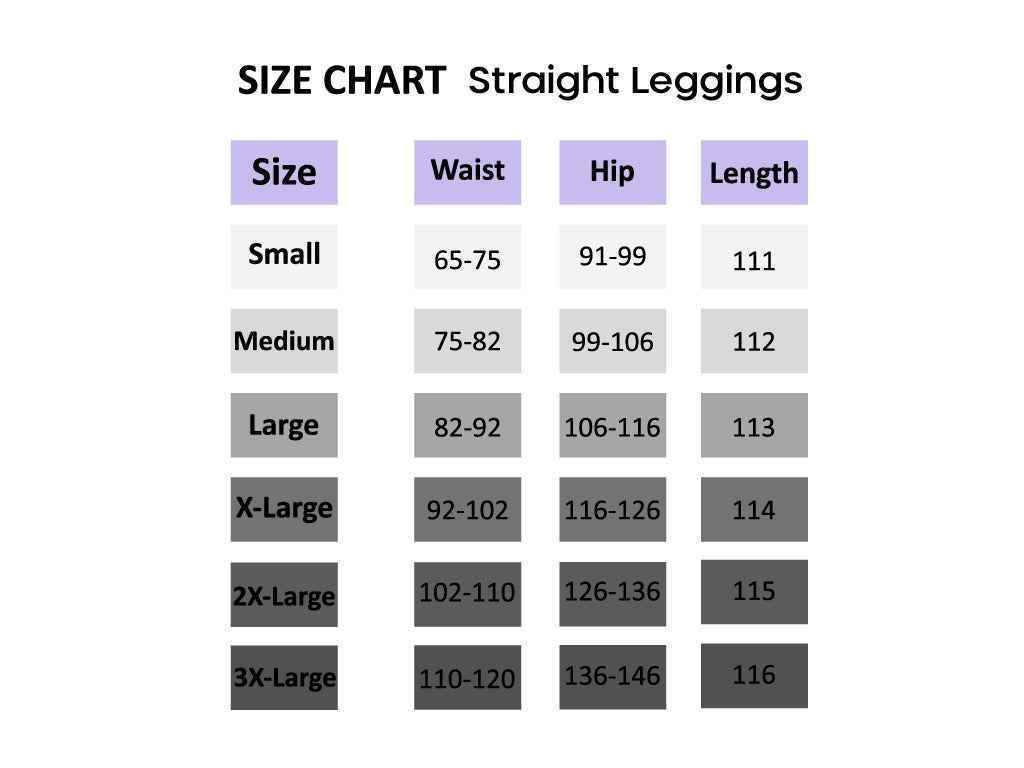 Straight Leggings - Black - Libra Sport