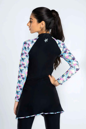 Feel Free Swimsuit -  Geo Black - Libra Sport