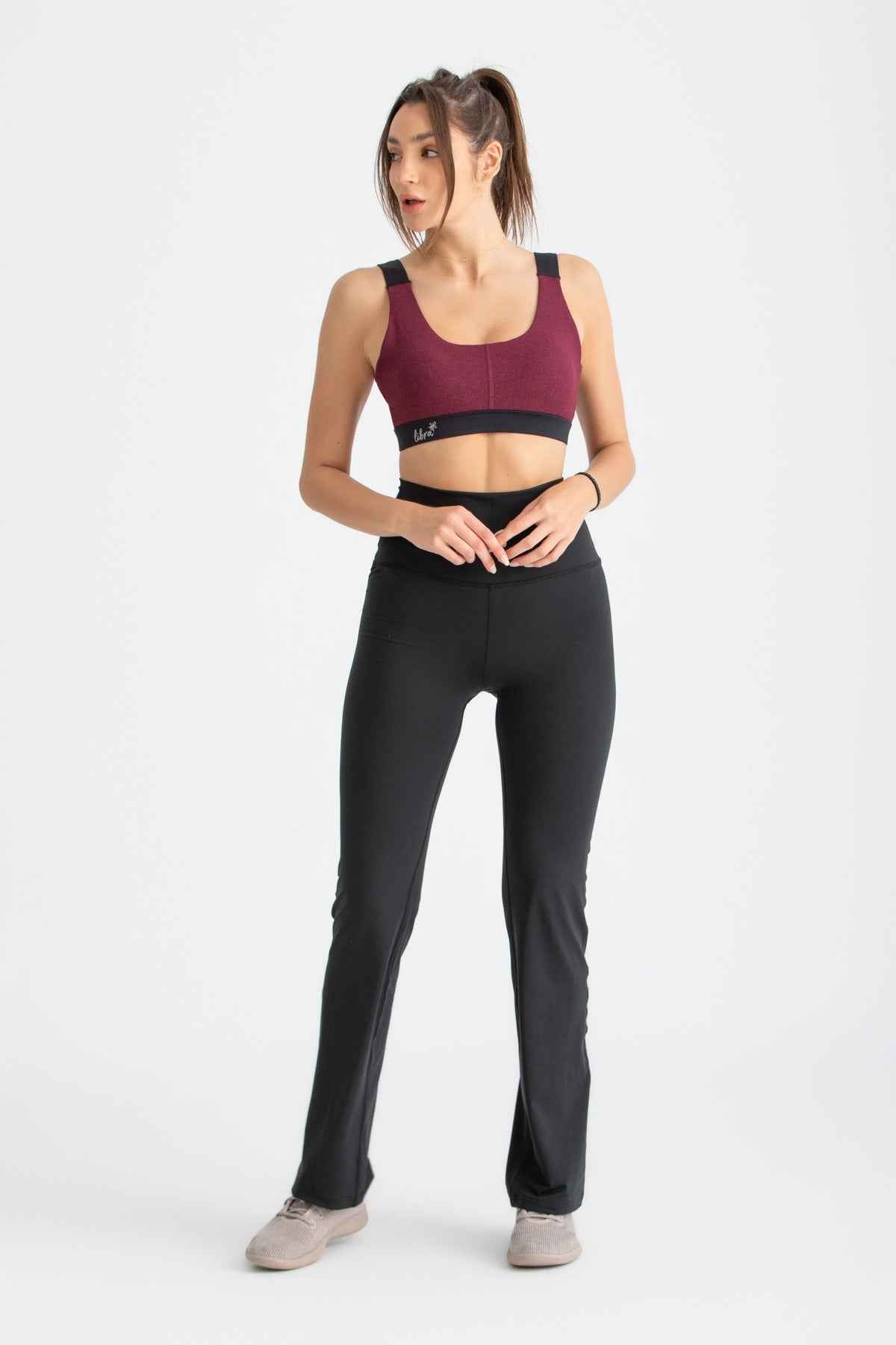Flare Leggings - Black - Libra Sport