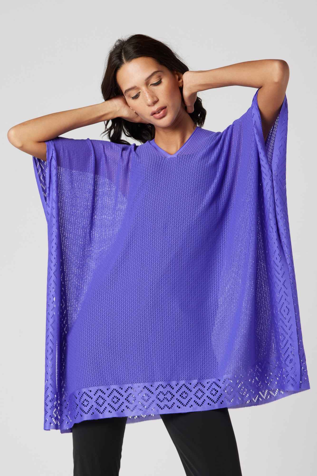Geometric Cover-UP - Nyon Purple - Libra Sport
