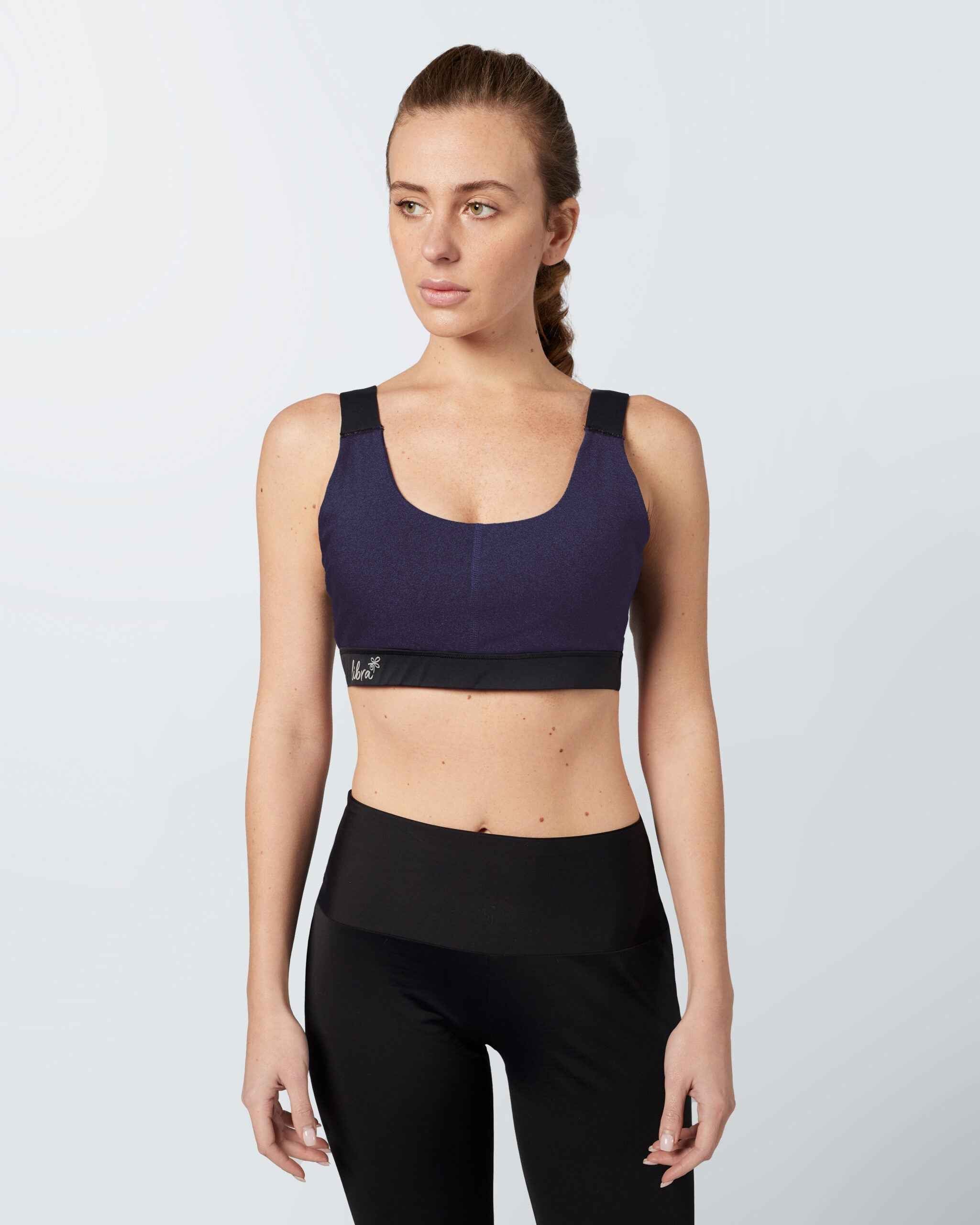 Heather Sports Bra -Vintage Violet - Libra Sport